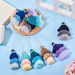 12 stücke 6 arten nylon gewinde quaste große anhänger dekorationen&nbsp;FIND-TA0009-18