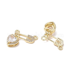 Messing micro pave klare zirkonia anhänger&nbsp;CU-CBA3371-14G-01