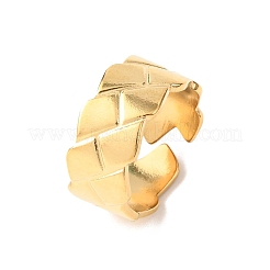Offene Manschettenringe aus 304 Edelstahl für Damen&nbsp;RJEW-K309-29G