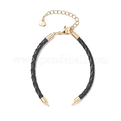 Herstellung eines geflochtenen Lederarmbands mit 3 mm Durchmesser&nbsp;AJEW-JB01542