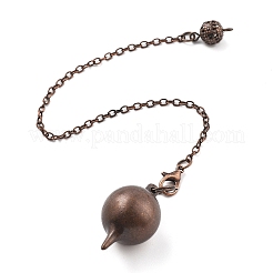 Pendolo da rabdomante in ottone pendenti rotondi grandi e appuntiti&nbsp;KK-H491-03