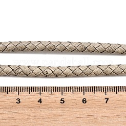 Cordon en cuir tressé avec âme&nbsp;WL-F009-5mm-01