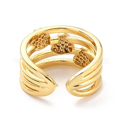 Herz-Zirkonia-Manschetten-Fingerring zum Valentinstag&nbsp;X-RJEW-C004-04-RS