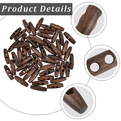 70 pieza de botones de madera natural&nbsp;WOOD-GF0002-28A