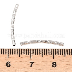 Perles tubulaires incurvées à texture laiton&nbsp;KK-H250-01B-P