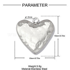 Valentinstag 304 Edelstahlanhänger&nbsp;STAS-OY014-86P