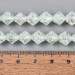 Transparentes craquements perles de verre brins&nbsp;GLAA-Q115-04A-06
