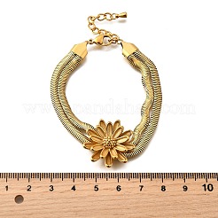 Bracelets multicouches en acier inoxydable 304&nbsp;BJEW-M135-02B-G