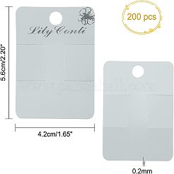 Schede di visualizzazione con clip per capelli in plastica&nbsp;DIY-WH0199-92