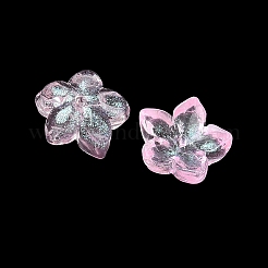 Embouts de perles de verre teints et chauffés&nbsp;GLAA-Z019-02F