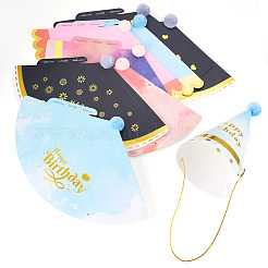 10 Stück 10 Farben Papier Kindergeburtstagshut&nbsp;FEPA-TA0001-01