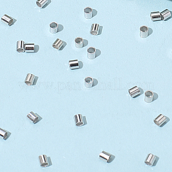 100 Stück rhodinierte 925 Sterlingsilber-Abstandsperlen&nbsp;STER-BBC0008-89