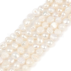 Fili di perle di perle d'acqua dolce coltivate naturali&nbsp;PEAR-P064-19D-09A