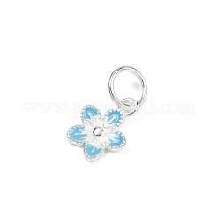 925 breloque fleur en argent sterling émaillé&nbsp;STER-K183-11S-02