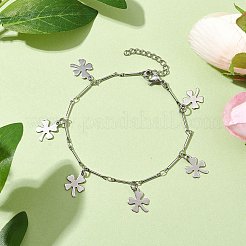 Bracciali con catena a maglie in ottone da donna&nbsp;BJEW-TA00510