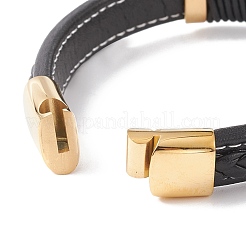 Pulseras de cordón de cuero&nbsp;BJEW-E345-09G