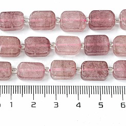 Natürlichen Erdbeere Quarzperlen Stränge&nbsp;G-C098-A13-01