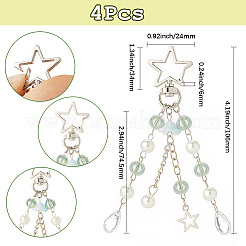 4 pendentif méduse en acrylique et plastique ABS&nbsp;KEYC-SP0001-32A