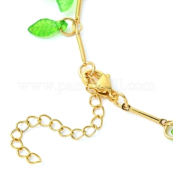 Catene a maglie in ottone bracciali con ciondoli&nbsp;BJEW-JB11523-02