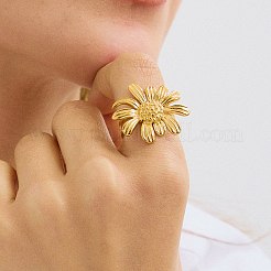 Anelli polsini regolabili in acciaio inossidabile 304 per donna&nbsp;RJEW-B133-03G