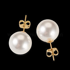 925 pendientes redondos de plata de ley&nbsp;EJEW-TAC00030-02