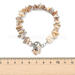 Armbänder mit Anhängern aus natürlichen Süßwassermuscheln&nbsp;BJEW-JB14016