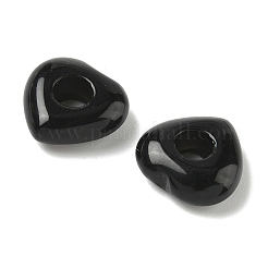 Natürliche schwarze Obsidianperlen aus Europa&nbsp;G-C252-01A