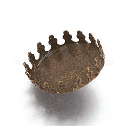 Pendentif de bélière en laiton&nbsp;KK-WH0031-03A-AB