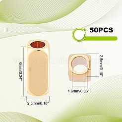 50 Stück Gestellplattierungs-Messingperlen&nbsp;KK-FH0003-84