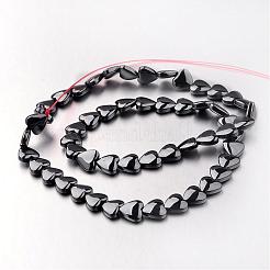 Chapelets de perle en hématite synthétique sans magnétique&nbsp;G-F300-22B-09