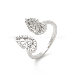 Schmetterling Manschette Ringe&nbsp;RJEW-G337-12P