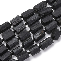 Natürliche schwarze Turmalin Perlen Stränge&nbsp;G-F716-01