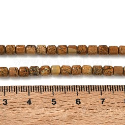 Chapelets de perles en jaspe avec images naturelles&nbsp;GG-CBAC70A-A04
