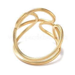 Bagues de manchette ouvertes en acier inoxydable 304 pour femmes&nbsp;RJEW-M020-07G-04