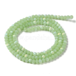Chapelets de perles en verre imitation jade&nbsp;EGLA-A034-J2mm-MB01