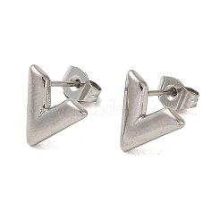 Boucle d'oreille à tige en acier inoxydable 304 anti-ternissement&nbsp;EJEW-C099-03P