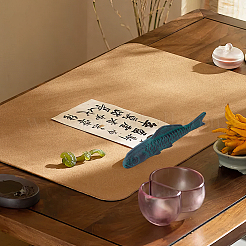 Fisch Eisen chinesische Kalligraphie Briefbeschwerer gegossen&nbsp;AJEW-WH0455-138