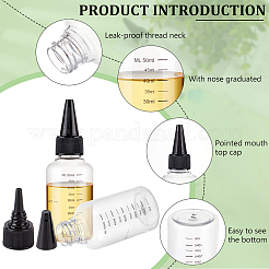 Botellas graduadas de punta fina de plástico&nbsp;MRMJ-WH0002-24A
