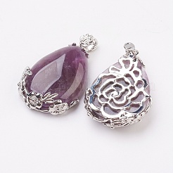 Natürlichen Amethyst Edelsteinanhänger&nbsp;G-Q689