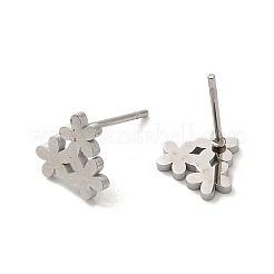 Pendientes de botón de acero inoxidable 304 que no se deslustran&nbsp;EJEW-P244-01P
