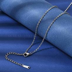 12 Stück 1.8 mm 304 Edelstahl strukturierte Kabelkette Halskette für Damen und Herren&nbsp;NJEW-H093-18P-05