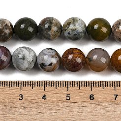 Natürliche ozean achat / ozean jaspis perlen stränge&nbsp;G-G772-06-B-01