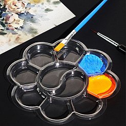 Palette d'huile aquarelle en plastique&nbsp;AJEW-WH20072-93B