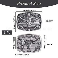 Boutons de ceinture en alliage&nbsp;FIND-WH20039-006A-AS