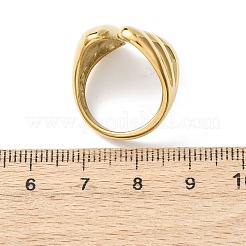 Anillos de puño de acero inoxidable 304&nbsp;RJEW-P177-01E-G