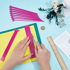 10 Stück 10 Arten Acryl-Buchbinderlineale&nbsp;DIY-BC0016-53D