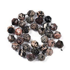 Naturschneeflocke Obsidian Perlen Stränge&nbsp;G-O201B-133G