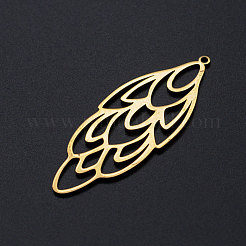 201 grands pendentifs en filigrane en acier inoxydable&nbsp;STAS-T049-T698-2