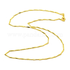 Herstellung von Halsketten mit Gliederketten aus Messing mit Verschluss&nbsp;KK-L209-034B-G