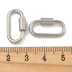 Anlaufgeschützte Karabinerverschluss-Anhänger aus Edelstahl 304 mit Schraubverschluss&nbsp;STAS-C092-04D-P